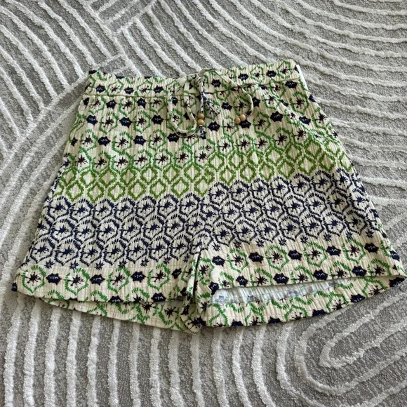 Zara elastic waist printed shorts